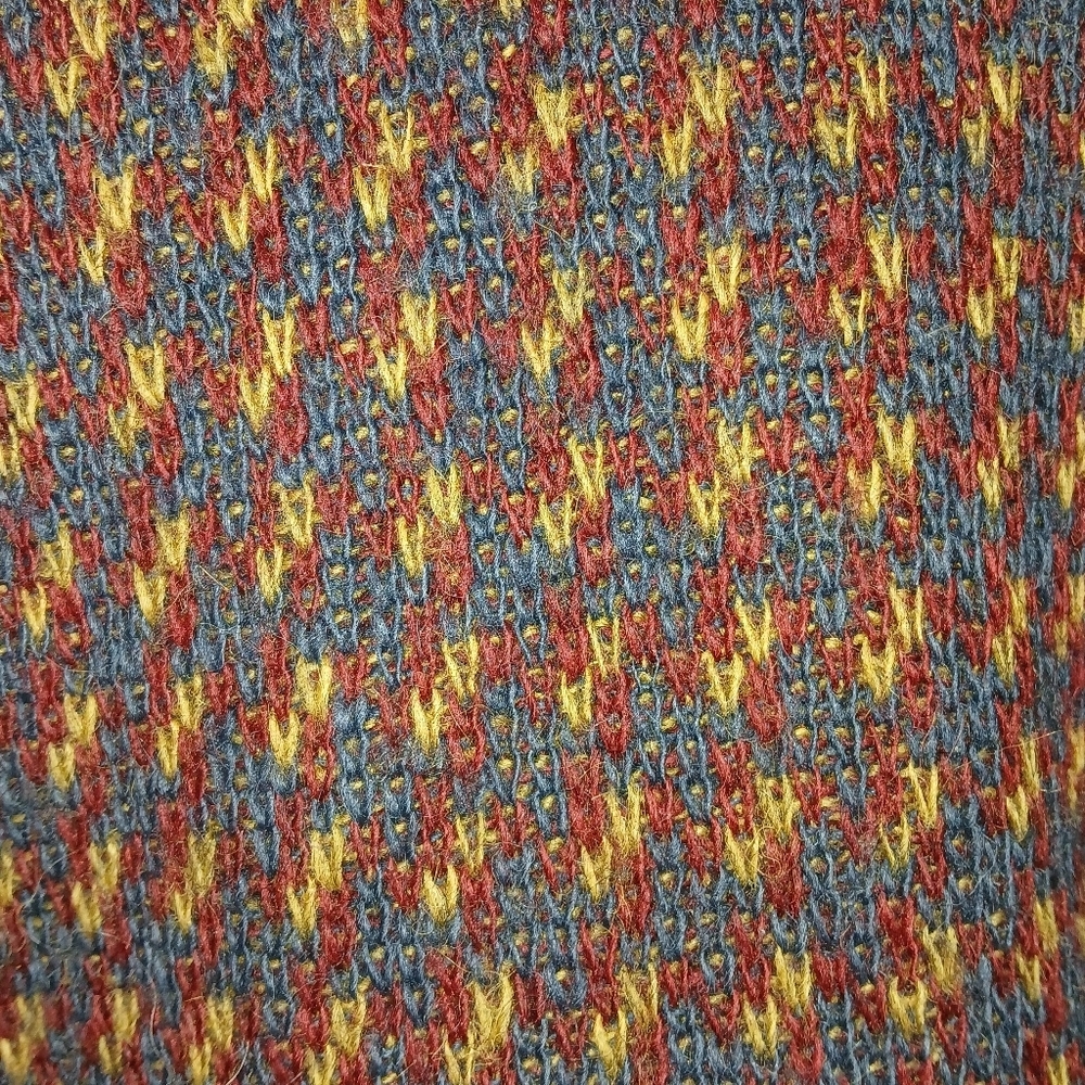 Islandic Wool Jacket Wooden Buttons Patch Pockets - Picture 8 of 9